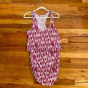 Joie printed drop-waist cotton sun dress